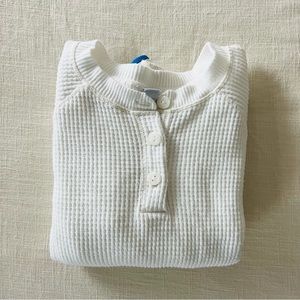 Waffle-Knit Henley